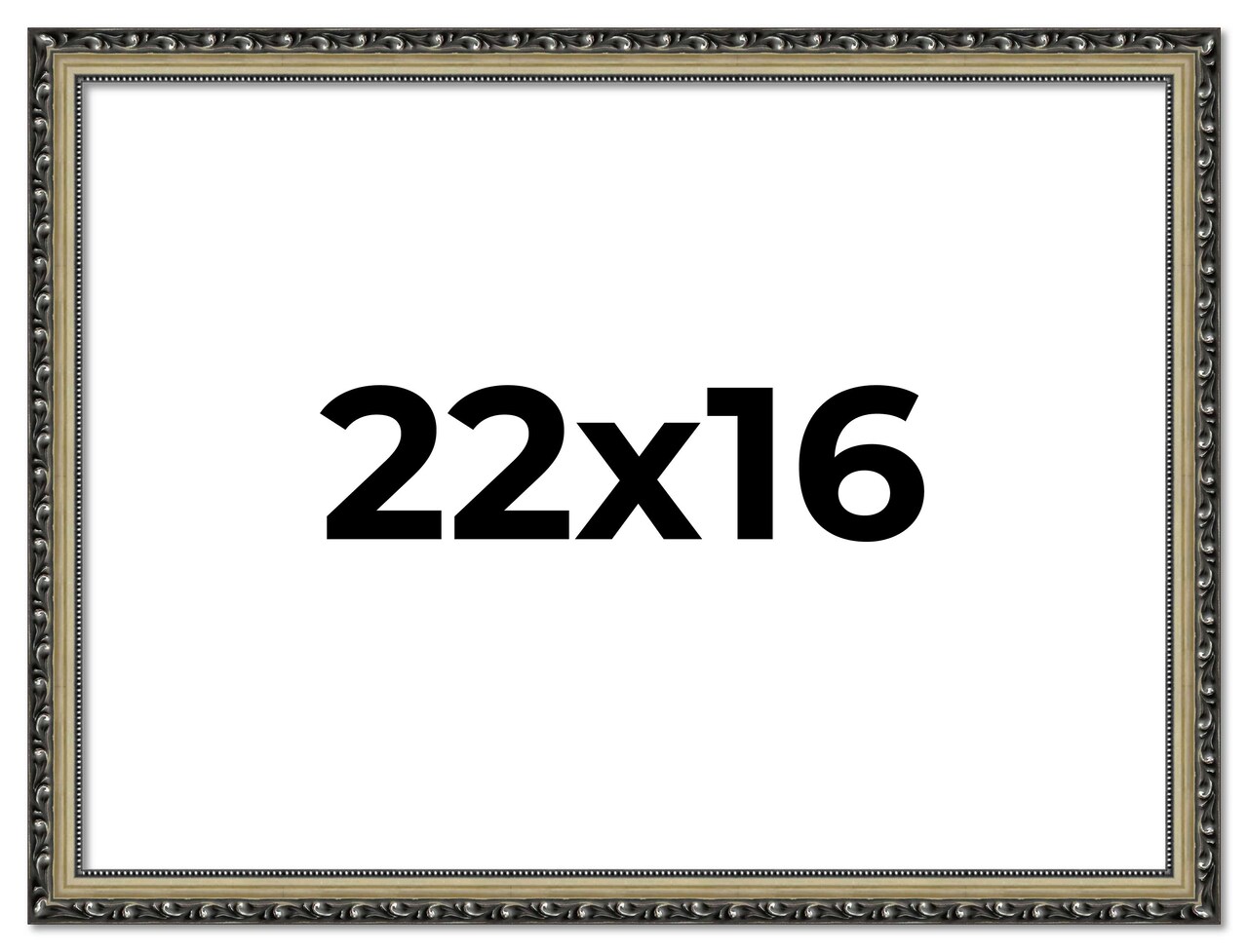 22x16 Solid Wood Antique Picture Frame with UV-Resistant Acrylic & Acid-Free Backing, Available in 4 Finishes: Bronze, Gold, Silver, and Gold with Black